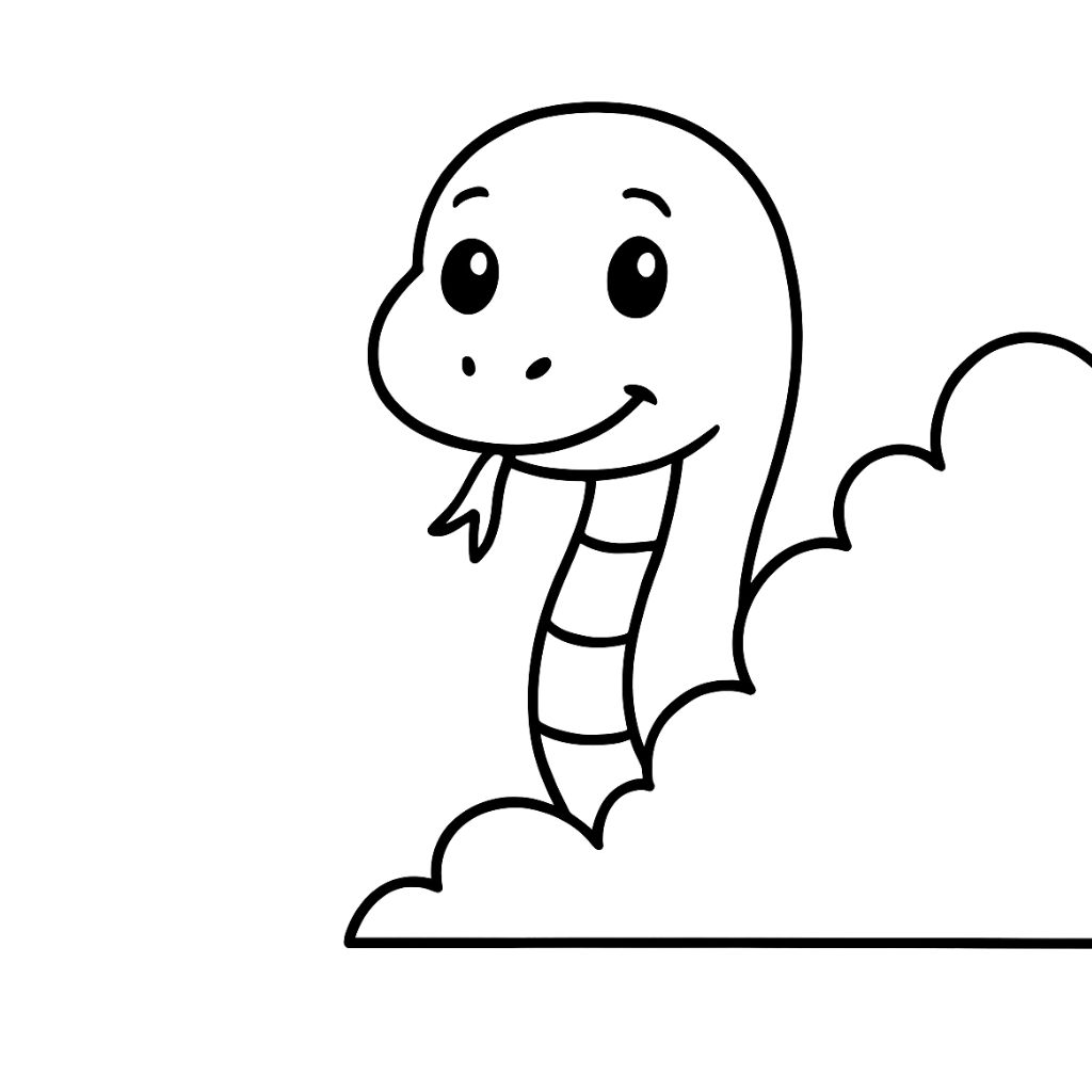 cobra para colorir e imprimir