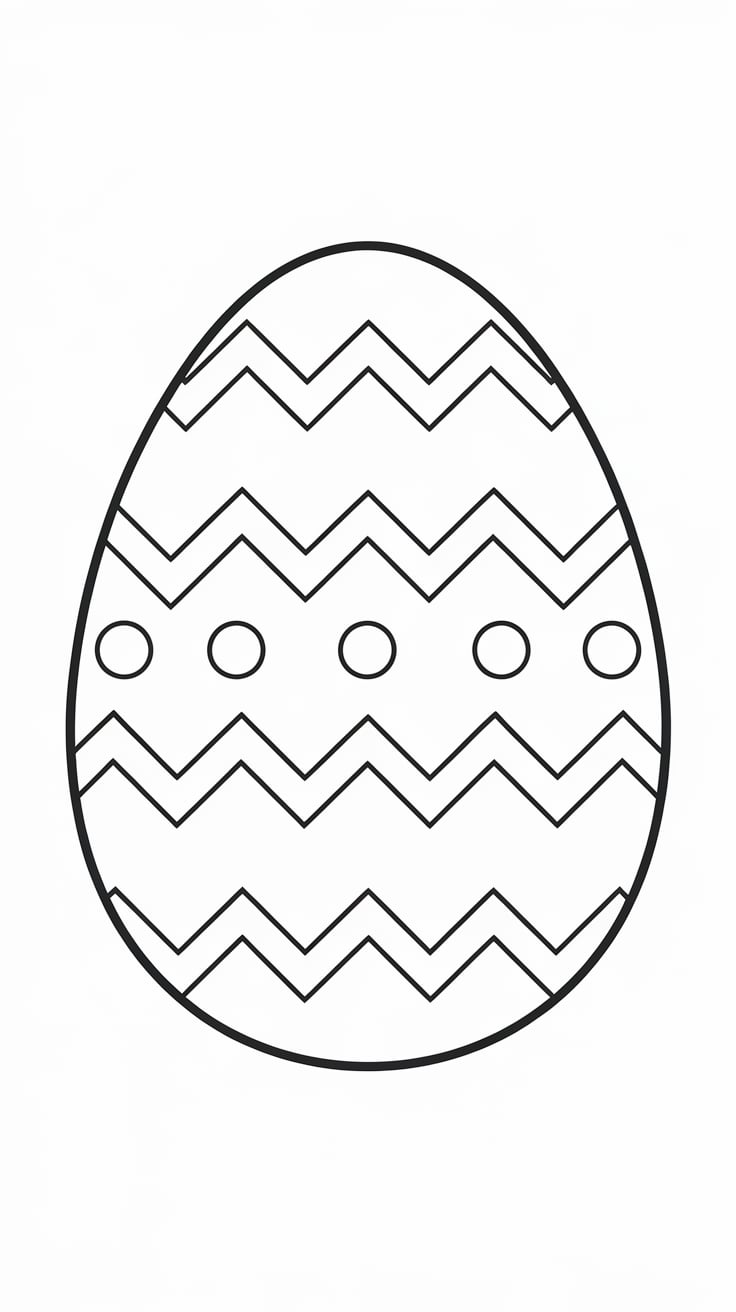 cesta de ovos de páscoa para colorir