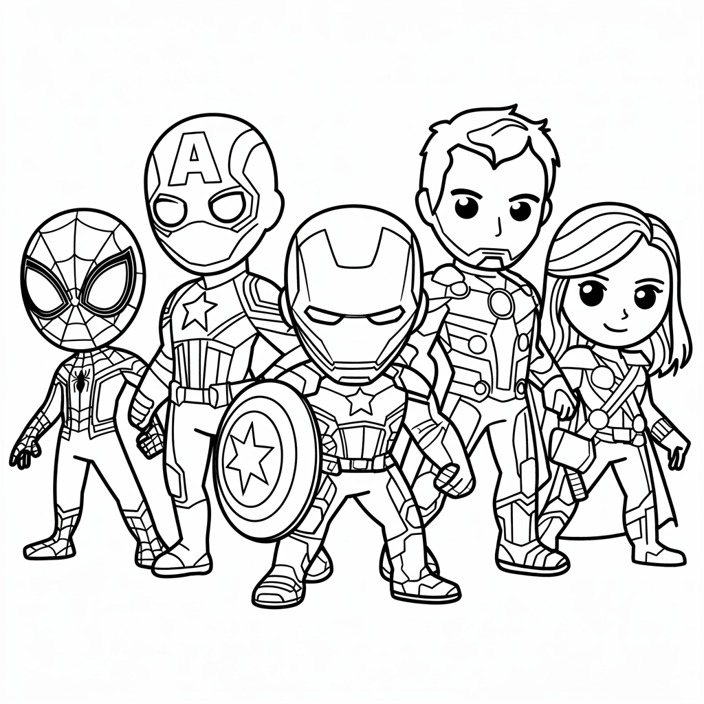 desenho da marvel para colorir