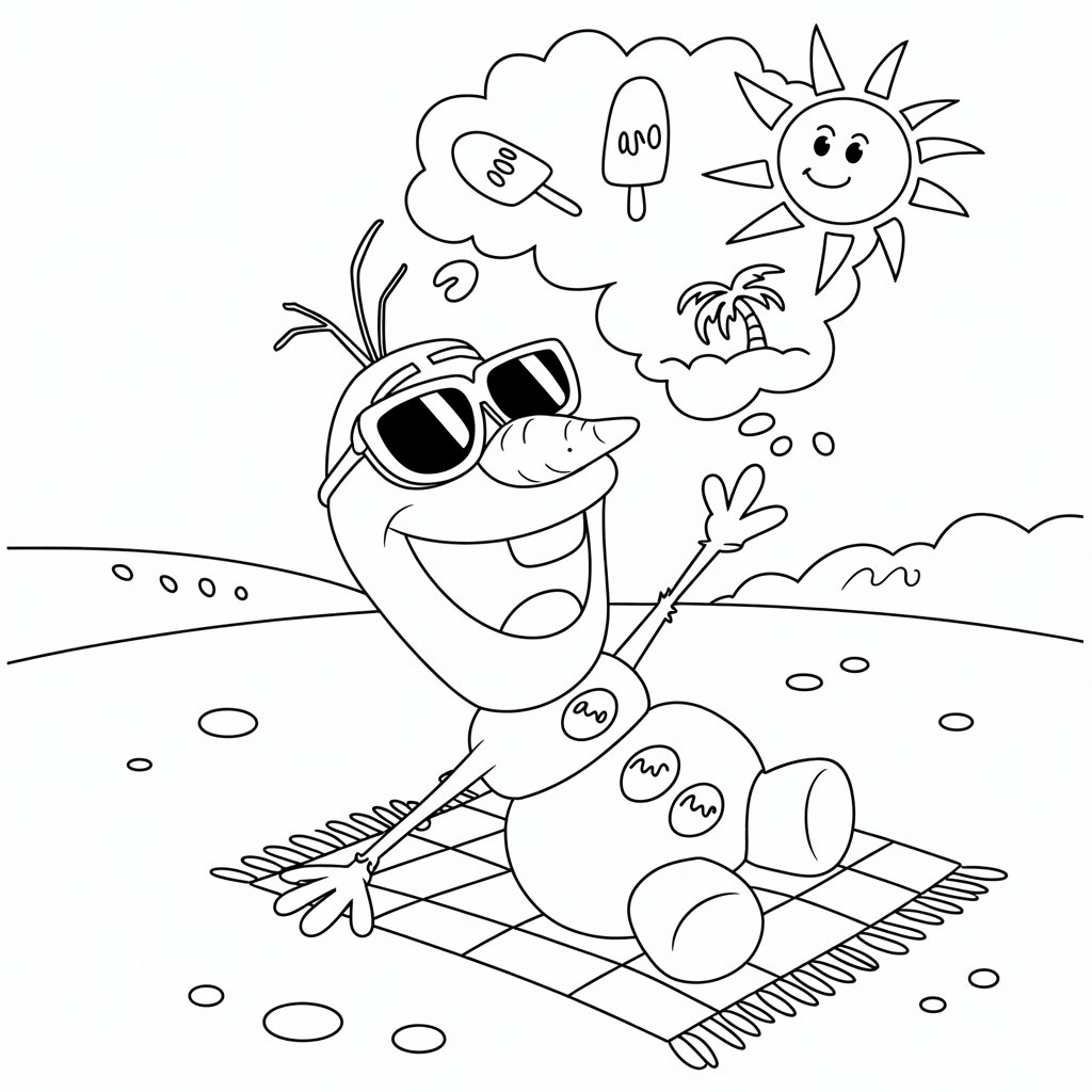 bonecos de neve para colorir