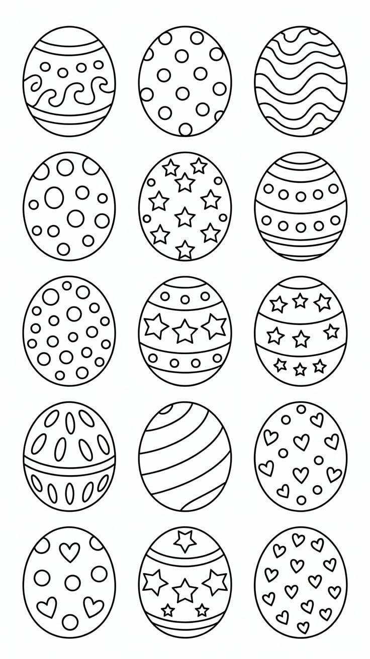 atividades ovos de páscoa coloridos