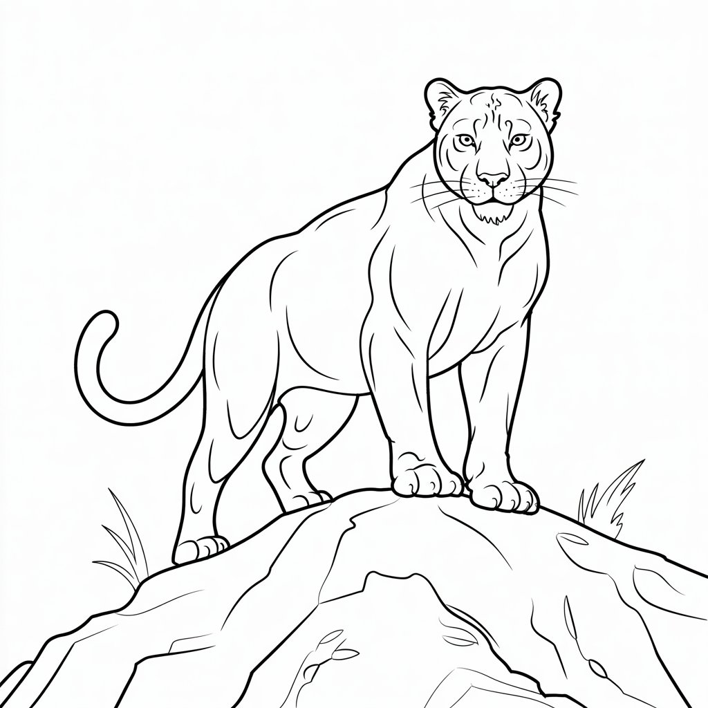 colorir pantera negra