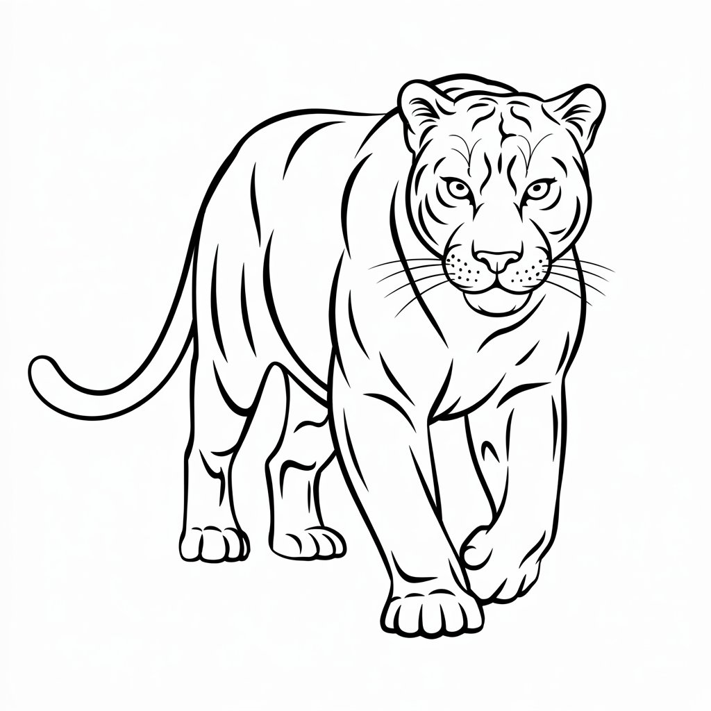 desenho para colorir pantera cor de rosa