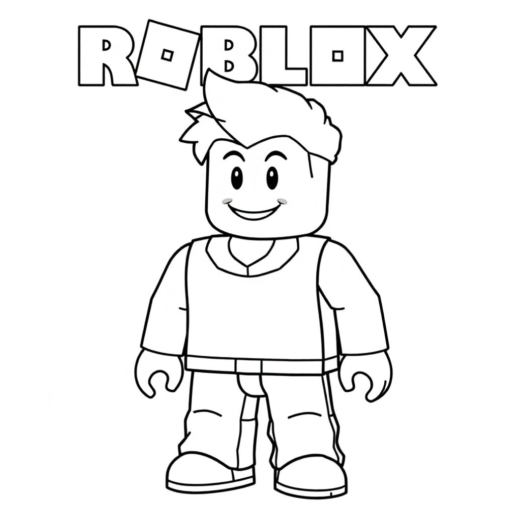 desenho do roblox para colorir