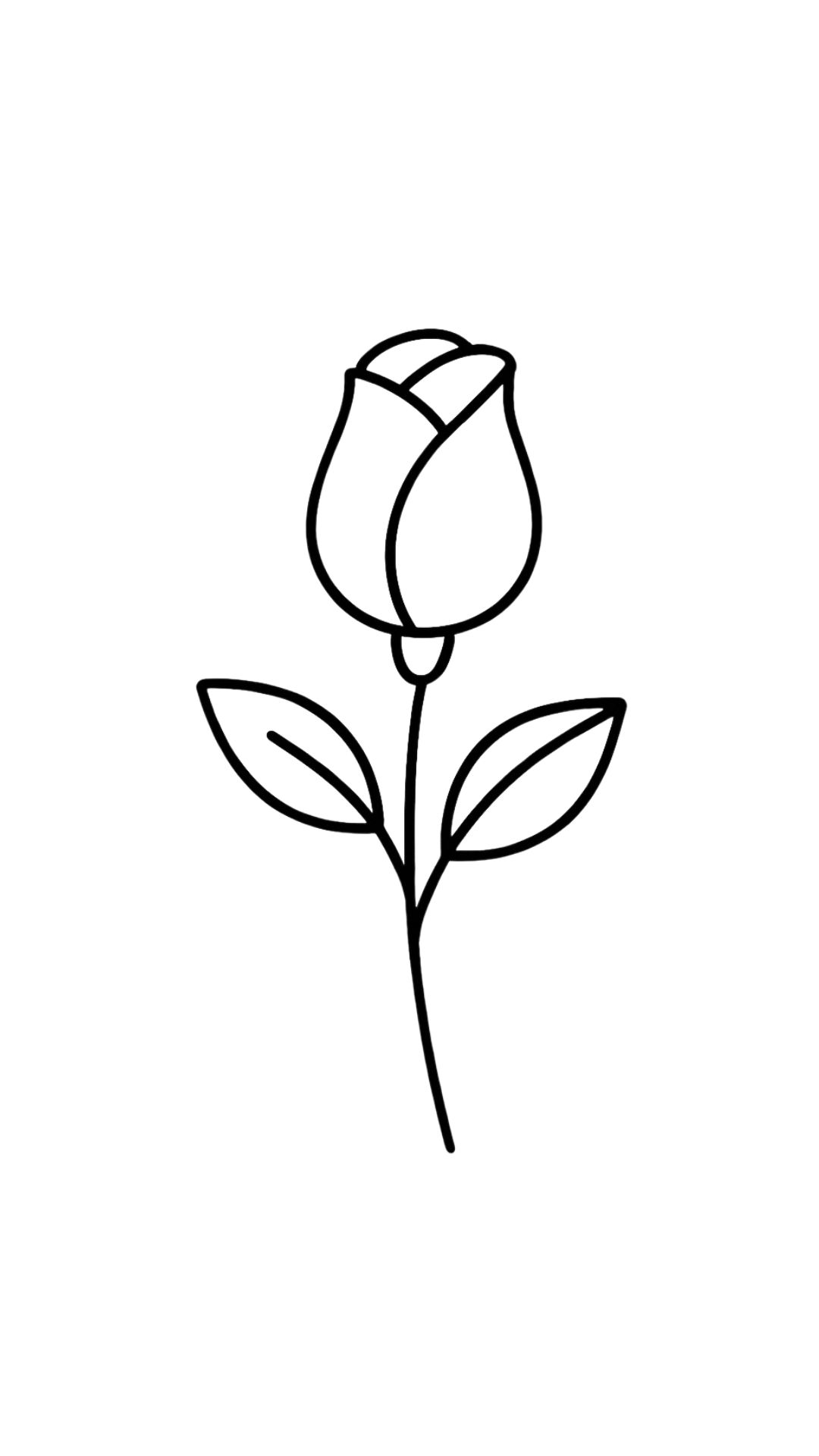 desenho para colorir rosas