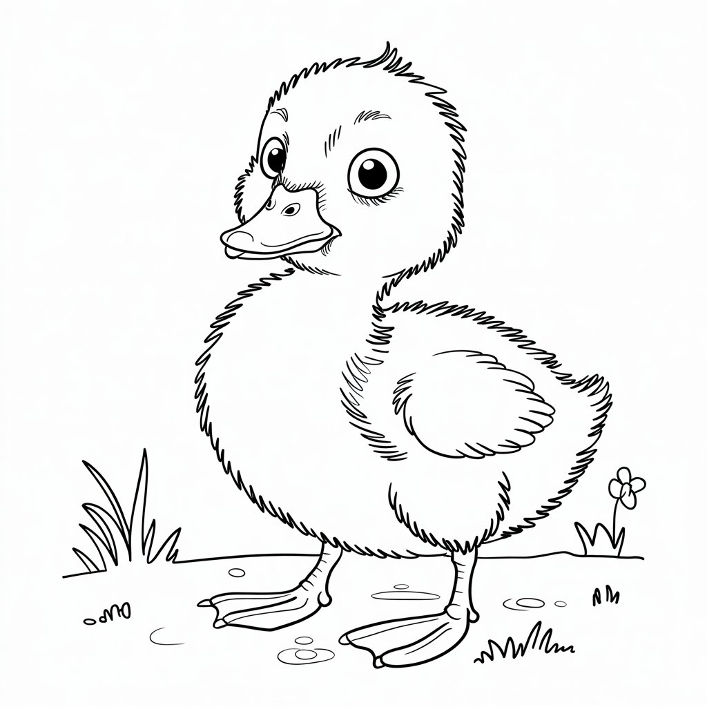 desenhos pato para colorir