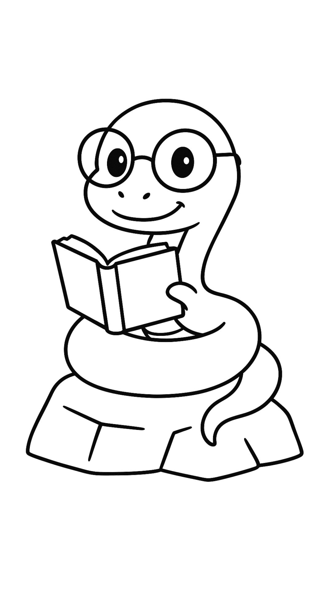 desenho para colorir cobra