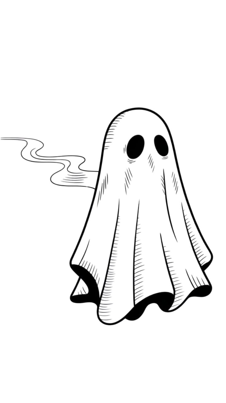 fantasma para colorir