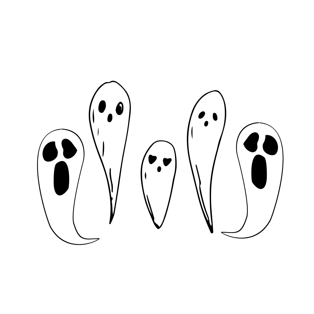 desenhos de fantasma para colorir