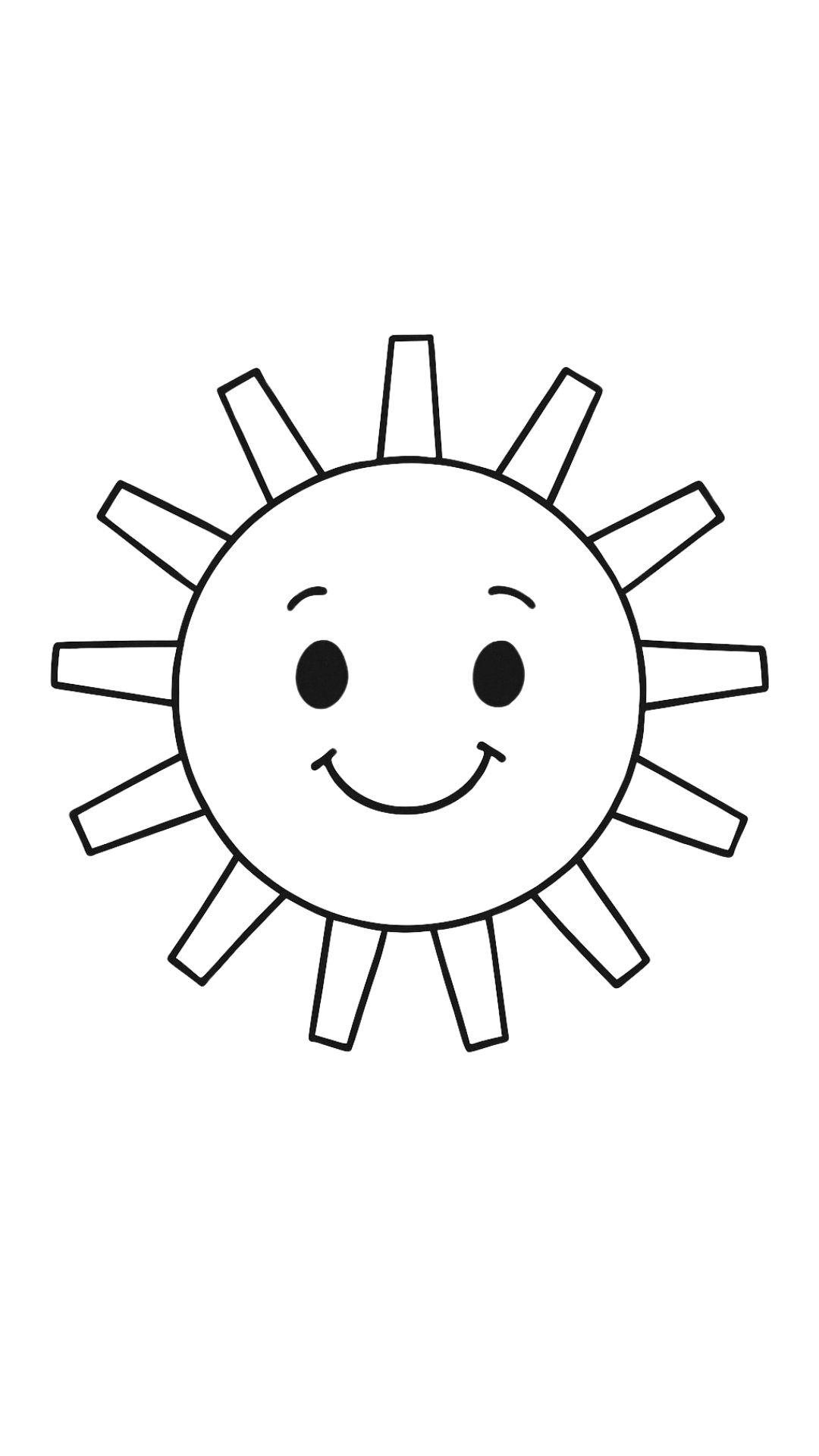 imagem sol para colorir
