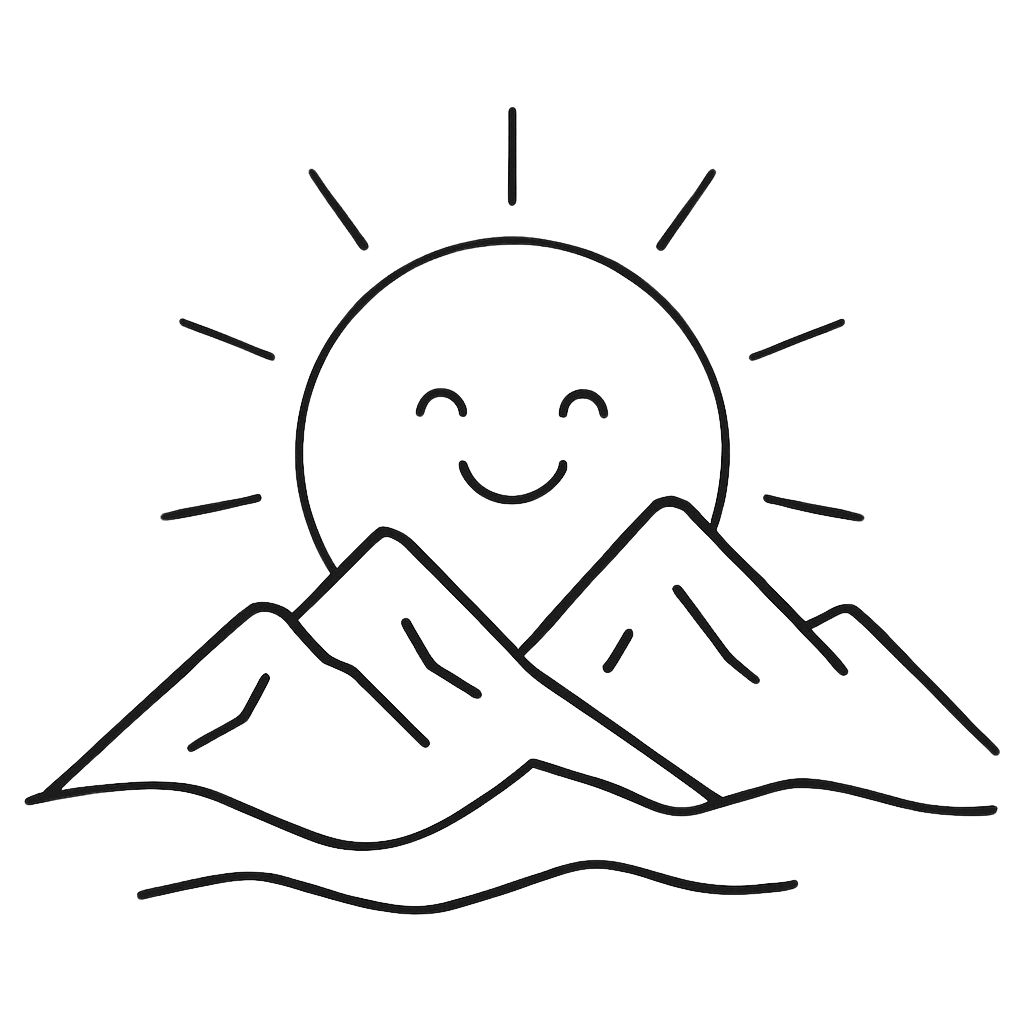 desenho para colorir do sol