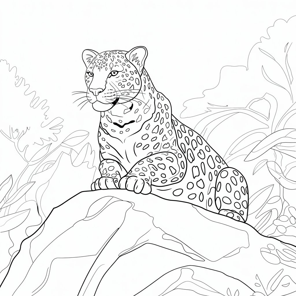 desenho da pantera negra para colorir