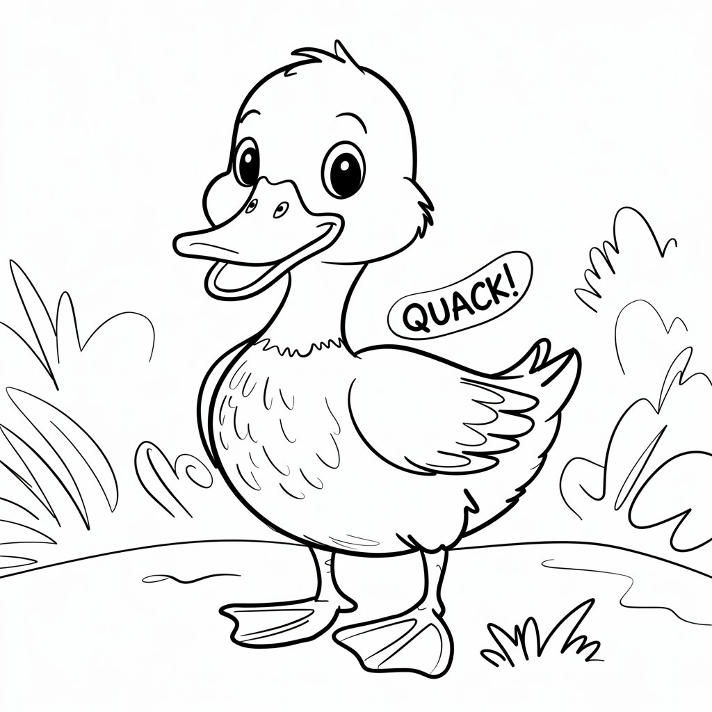 desenhos de pato para colorir