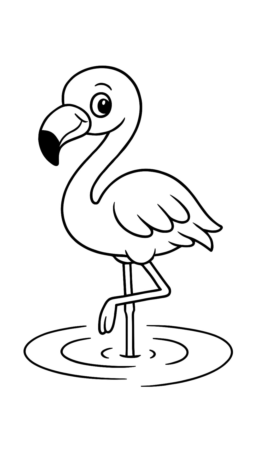desenho de flamingo para colorir