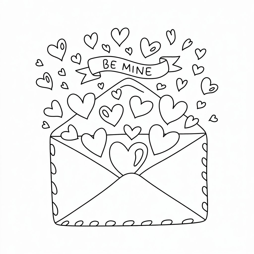 desenhos do dia dos namorados para colorir