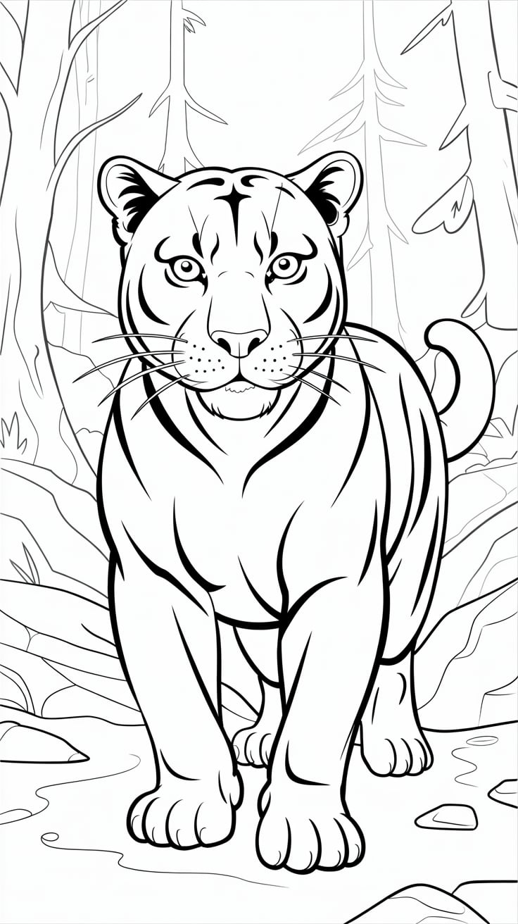 imagem do pantera negra para colorir