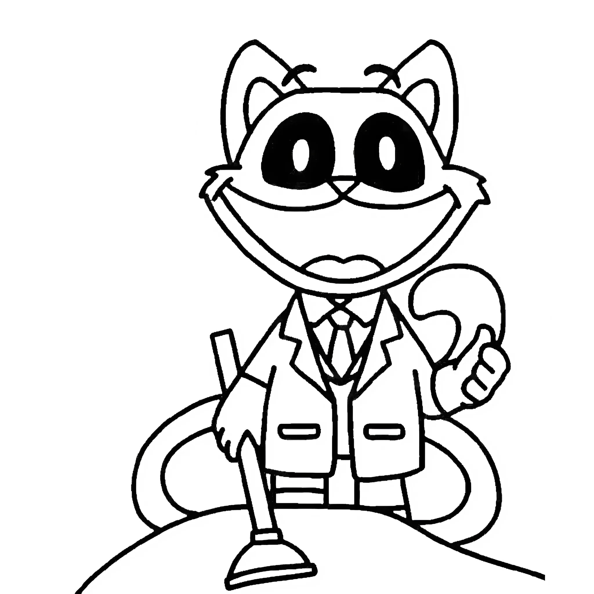 desenho catnap para colorir