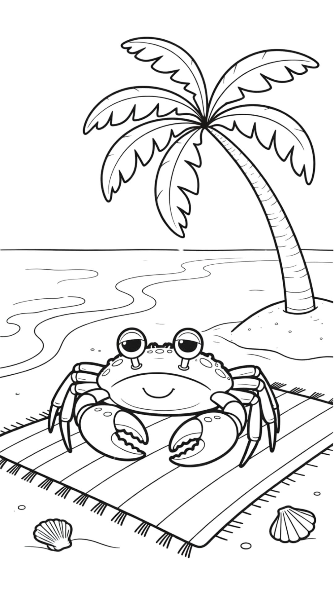 caranguejo para colorir educação infantil