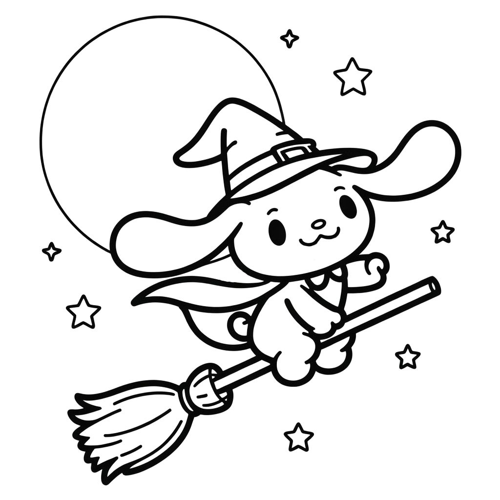 desenho do cinnamoroll para colorir