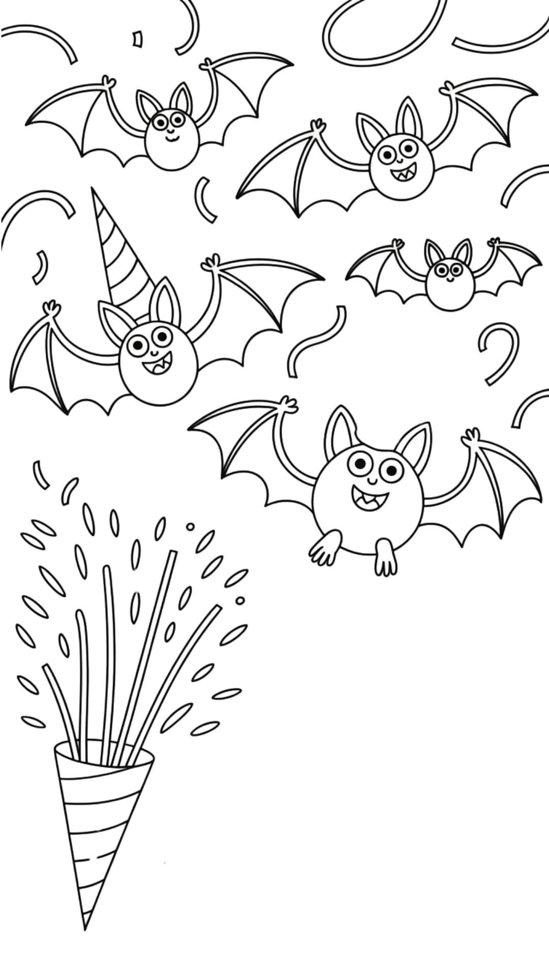 desenho de um morcego para colorir