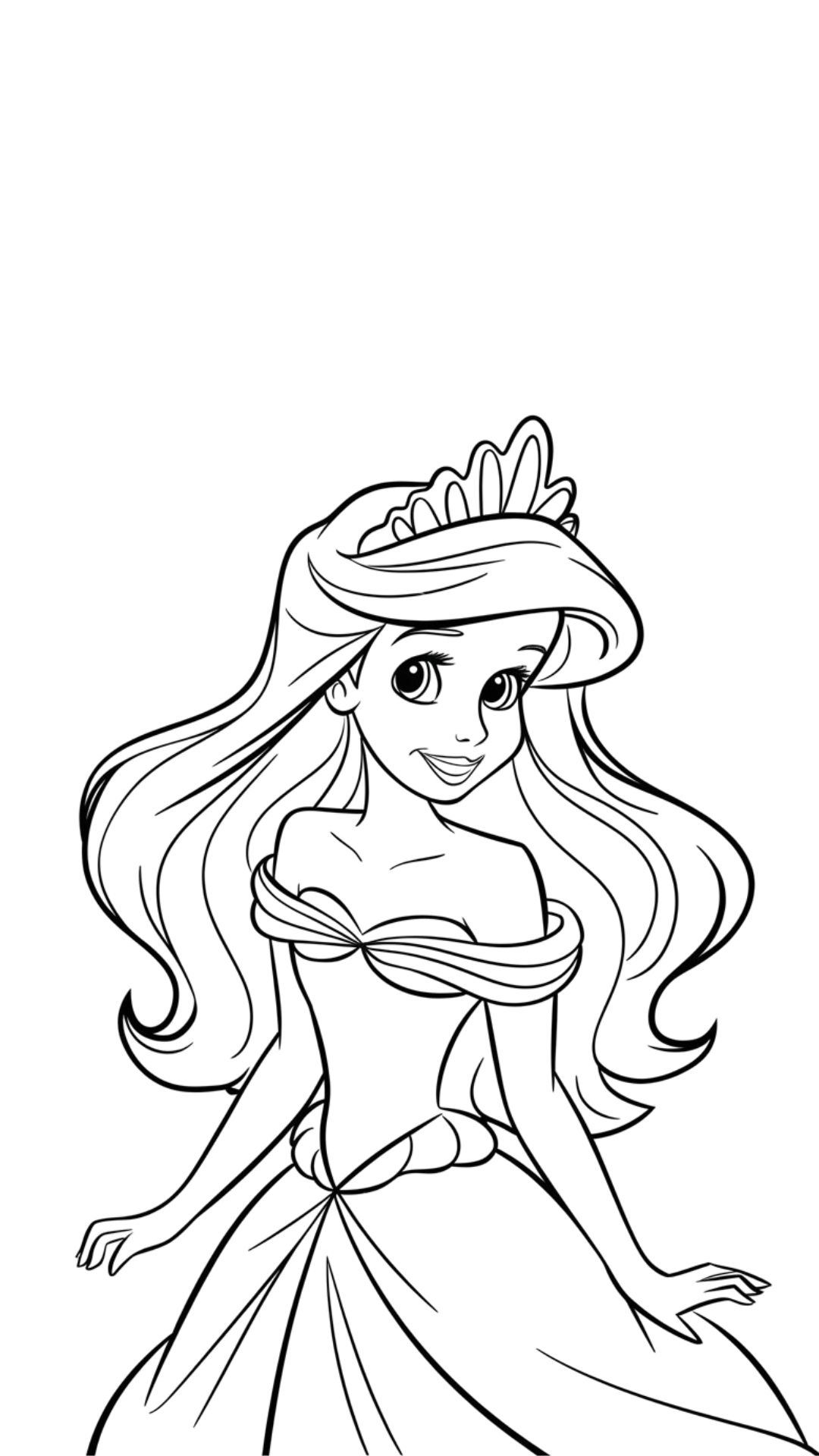 ariel para colorir