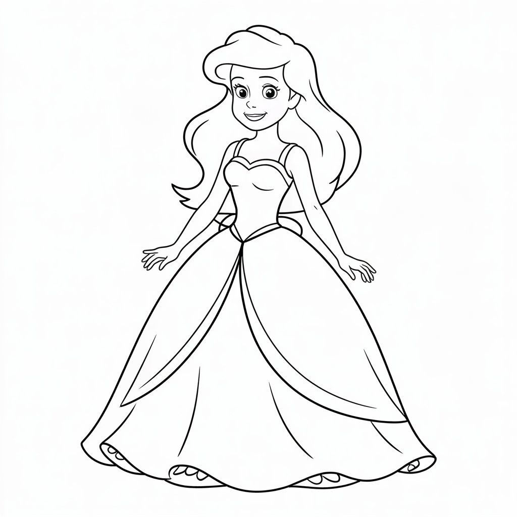 desenhos para colorir da ariel