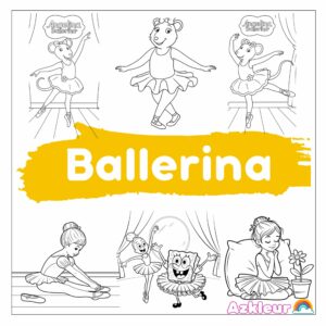 Bailarina para Colorir