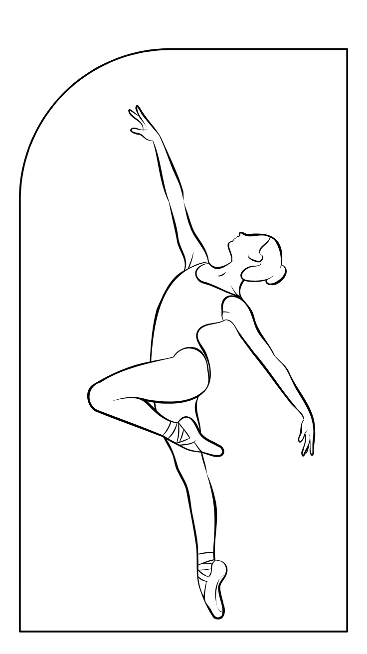 desenhos para colorir da bailarina