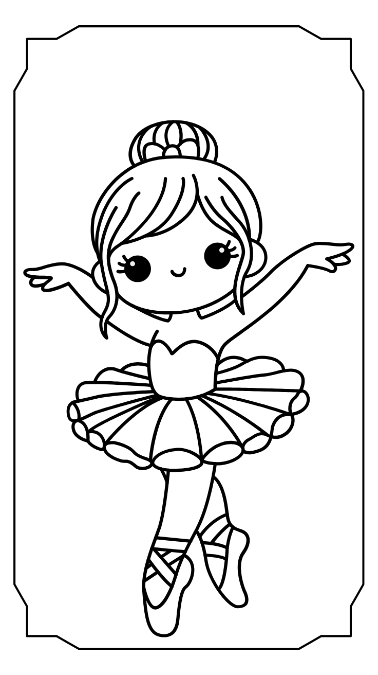 desenhos para colorir bailarinas