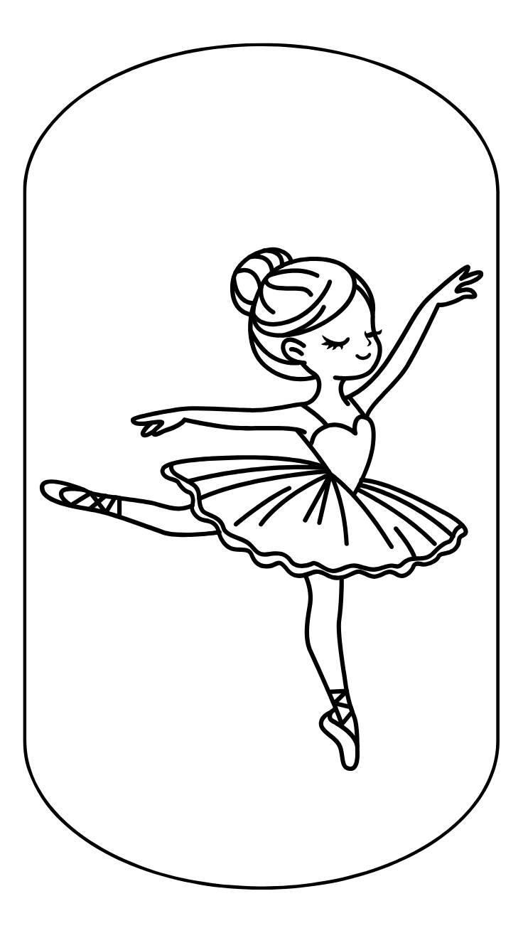 desenho para colorir barbie bailarina