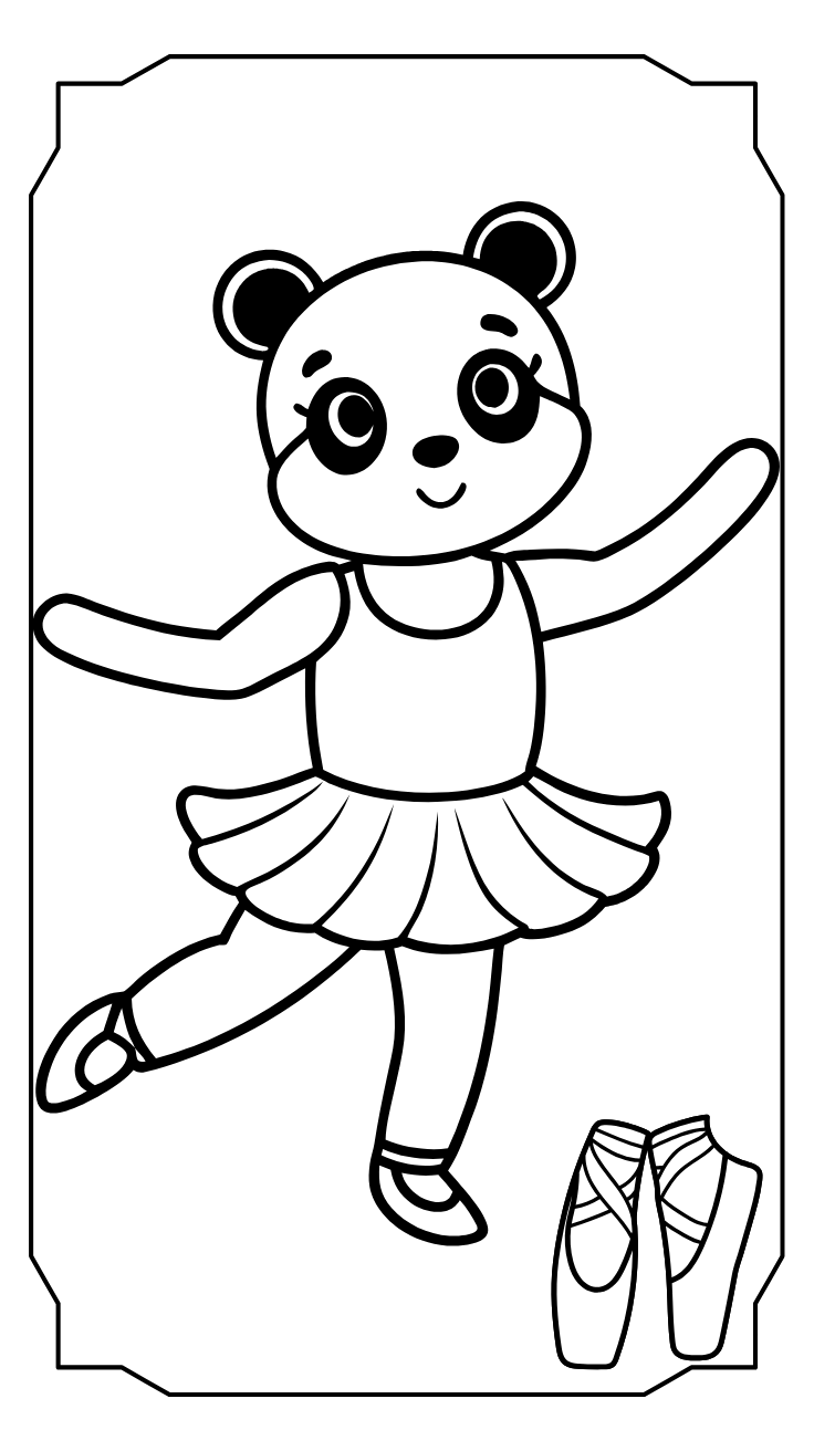desenho para colorir bailarina