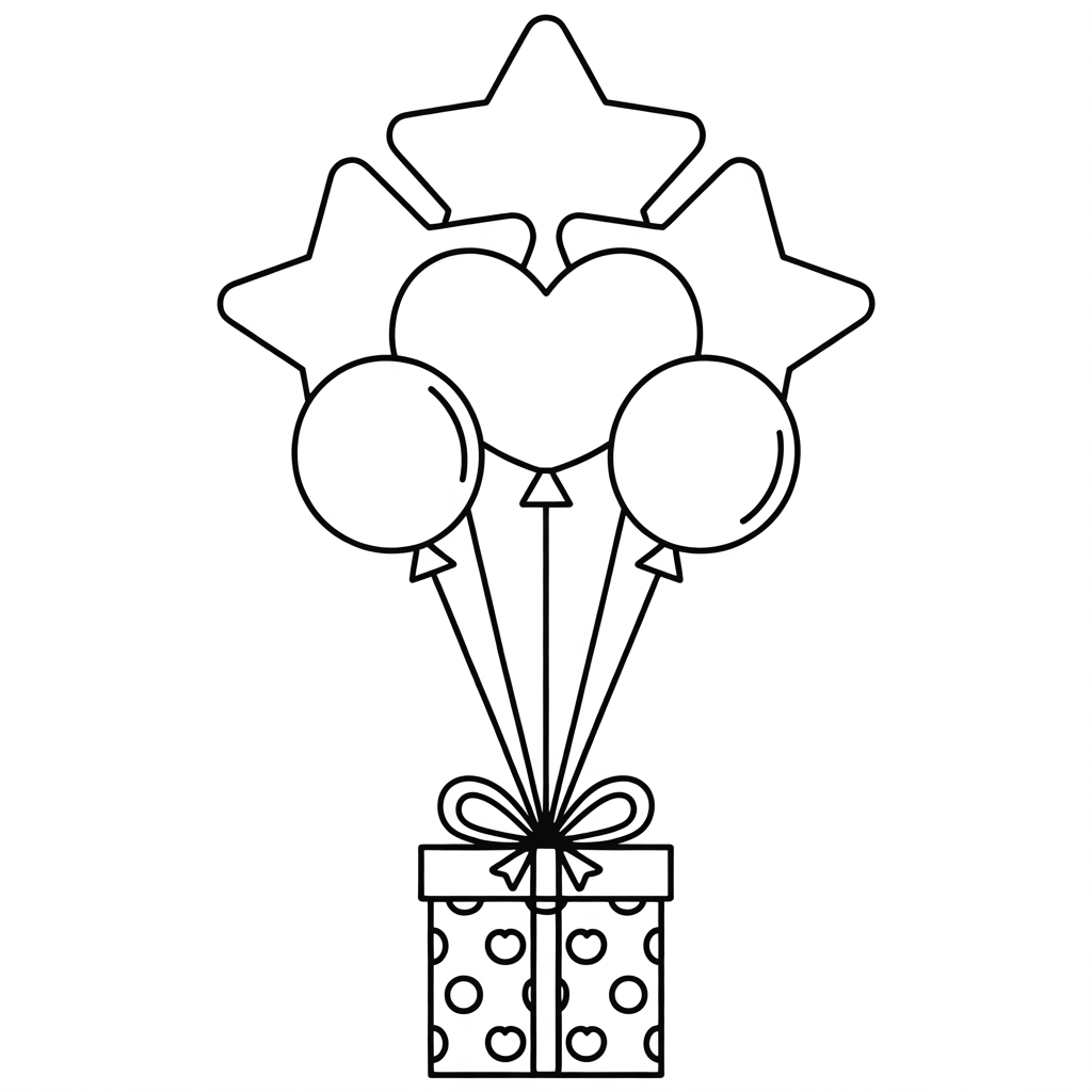 balão desenho para colorir