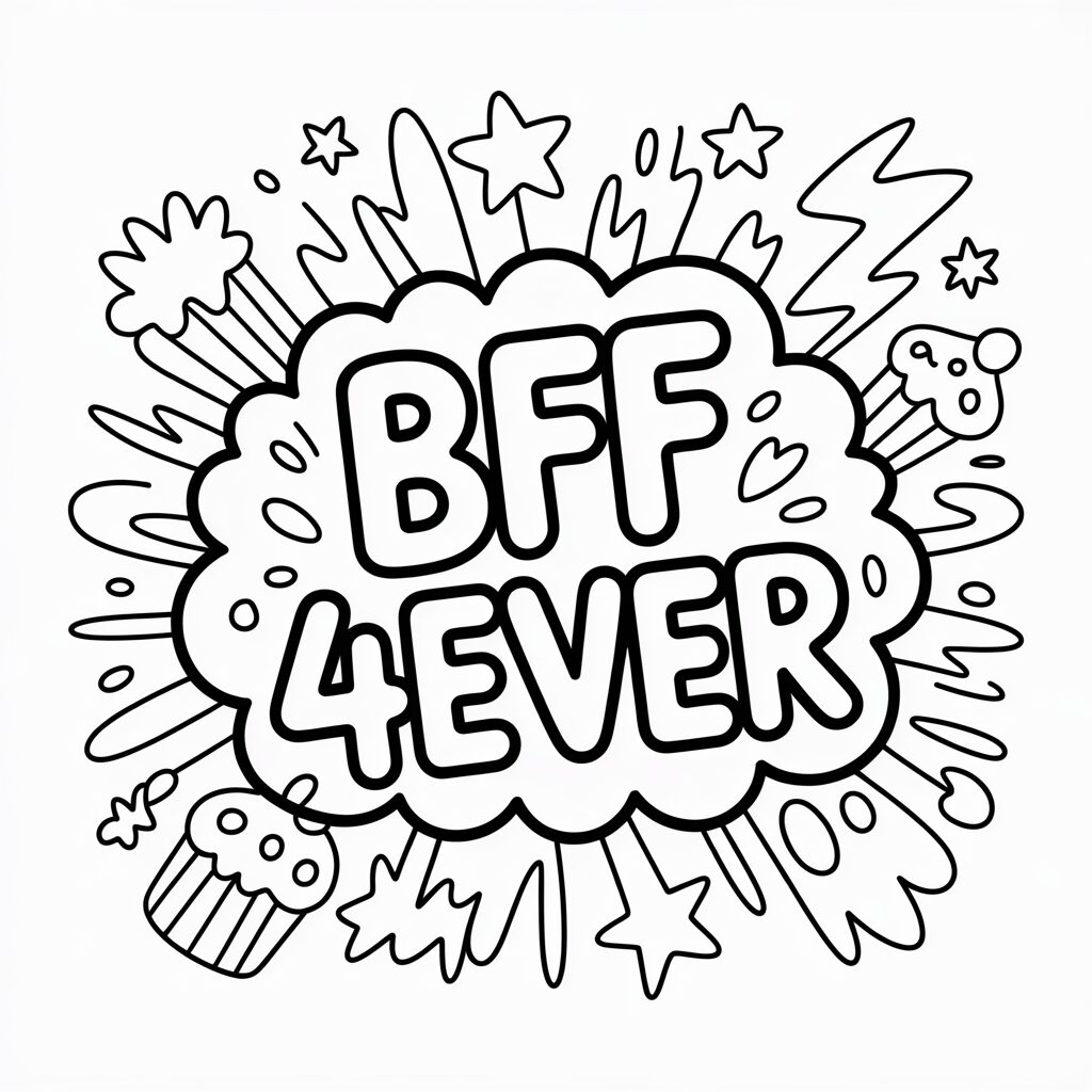 bff desenhos para colorir kawaii