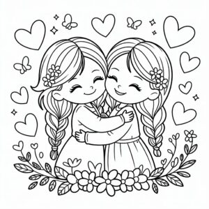 desenhos para colorir bff