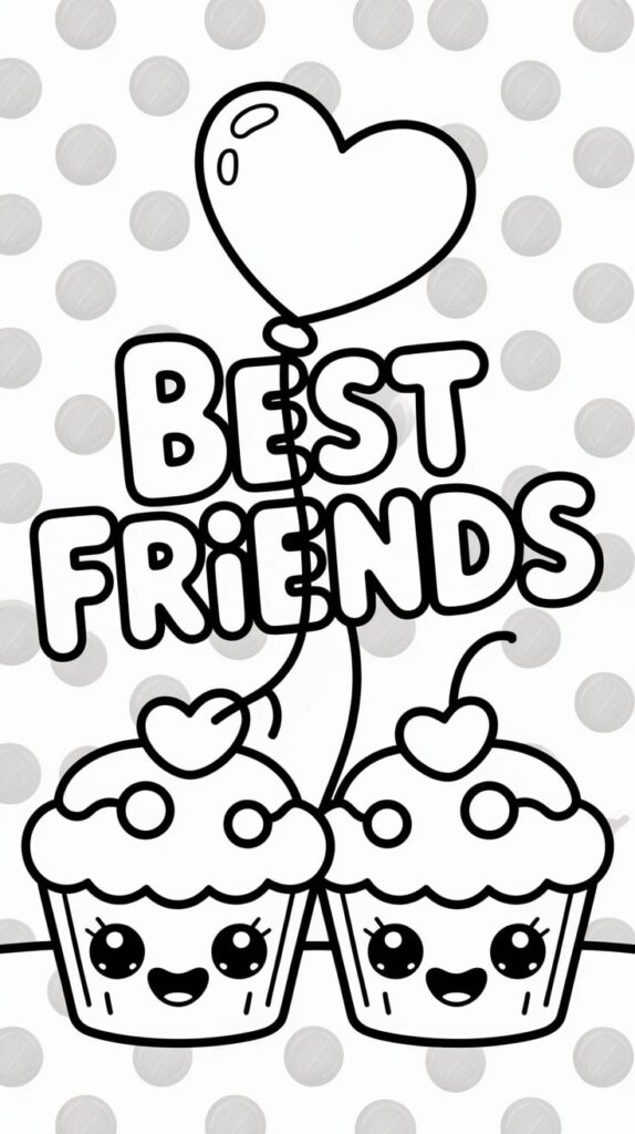 imagens de bff para colorir