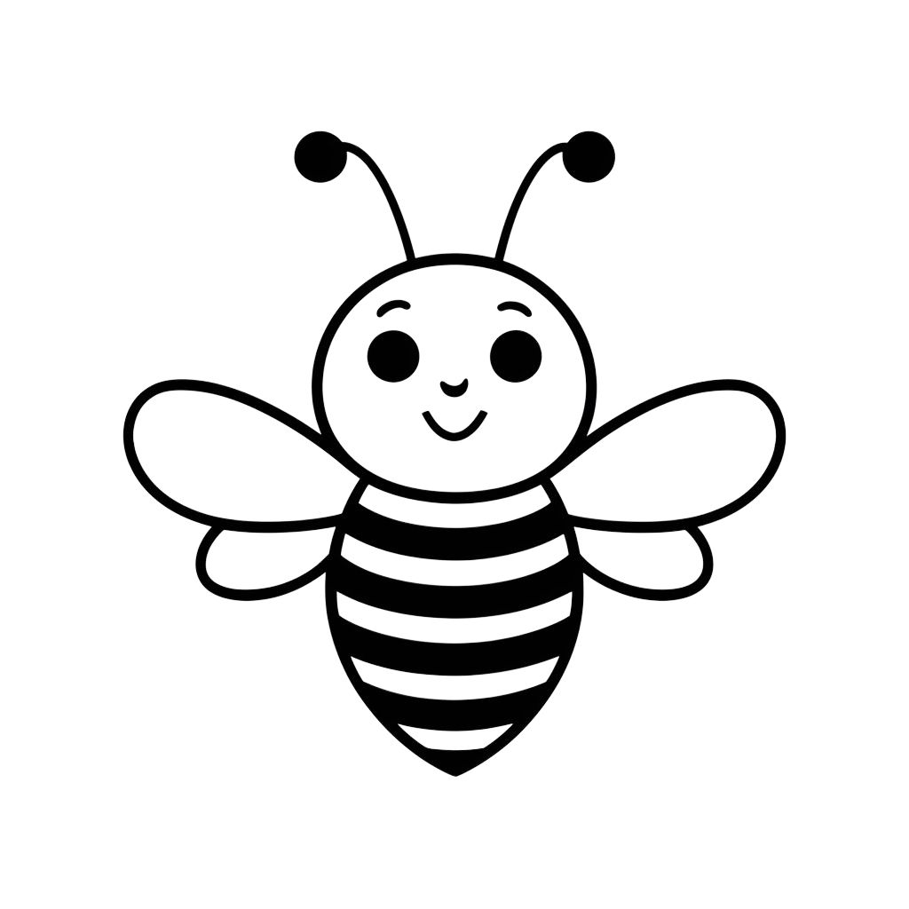 abelhas desenho para colorir