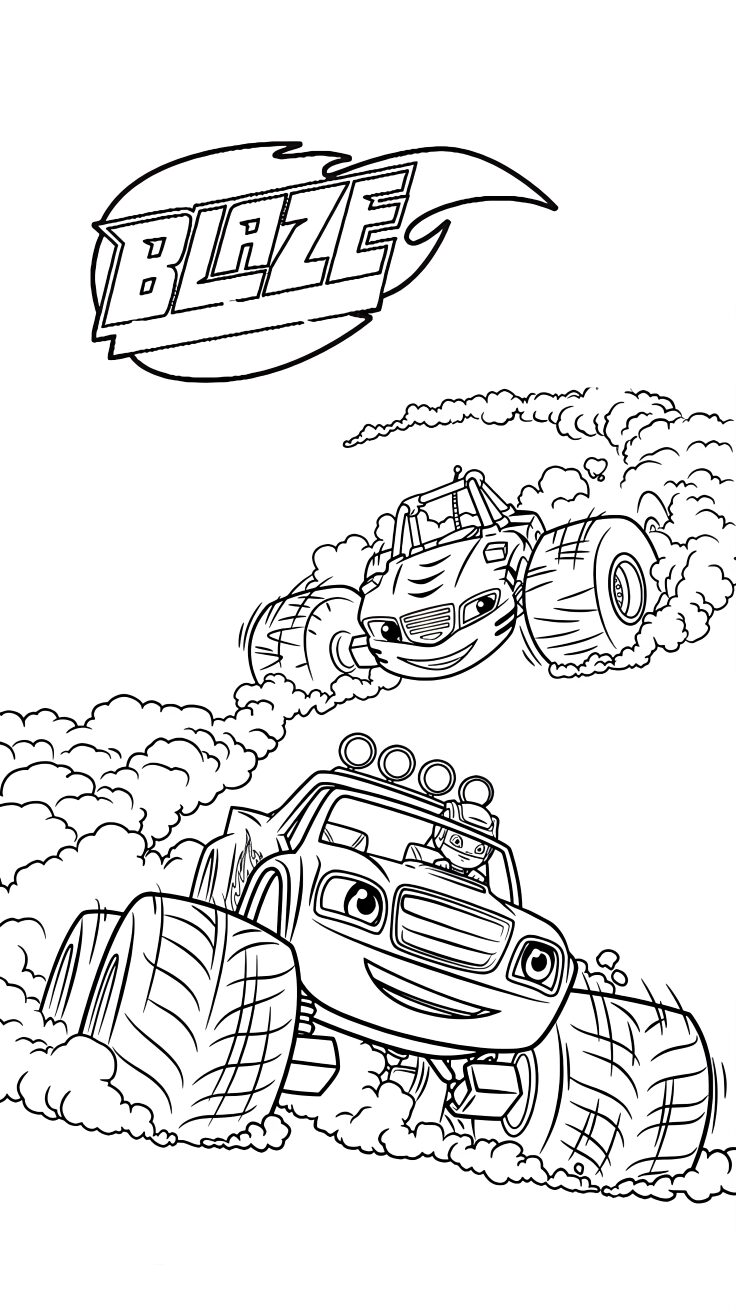 blaze para colorir e imprimir