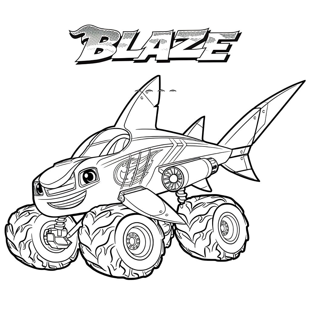 desenhos do blaze para colorir