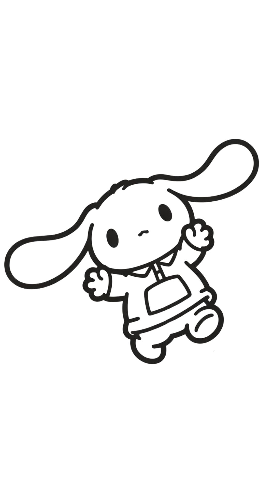 Adorável Cinnamoroll para colorir