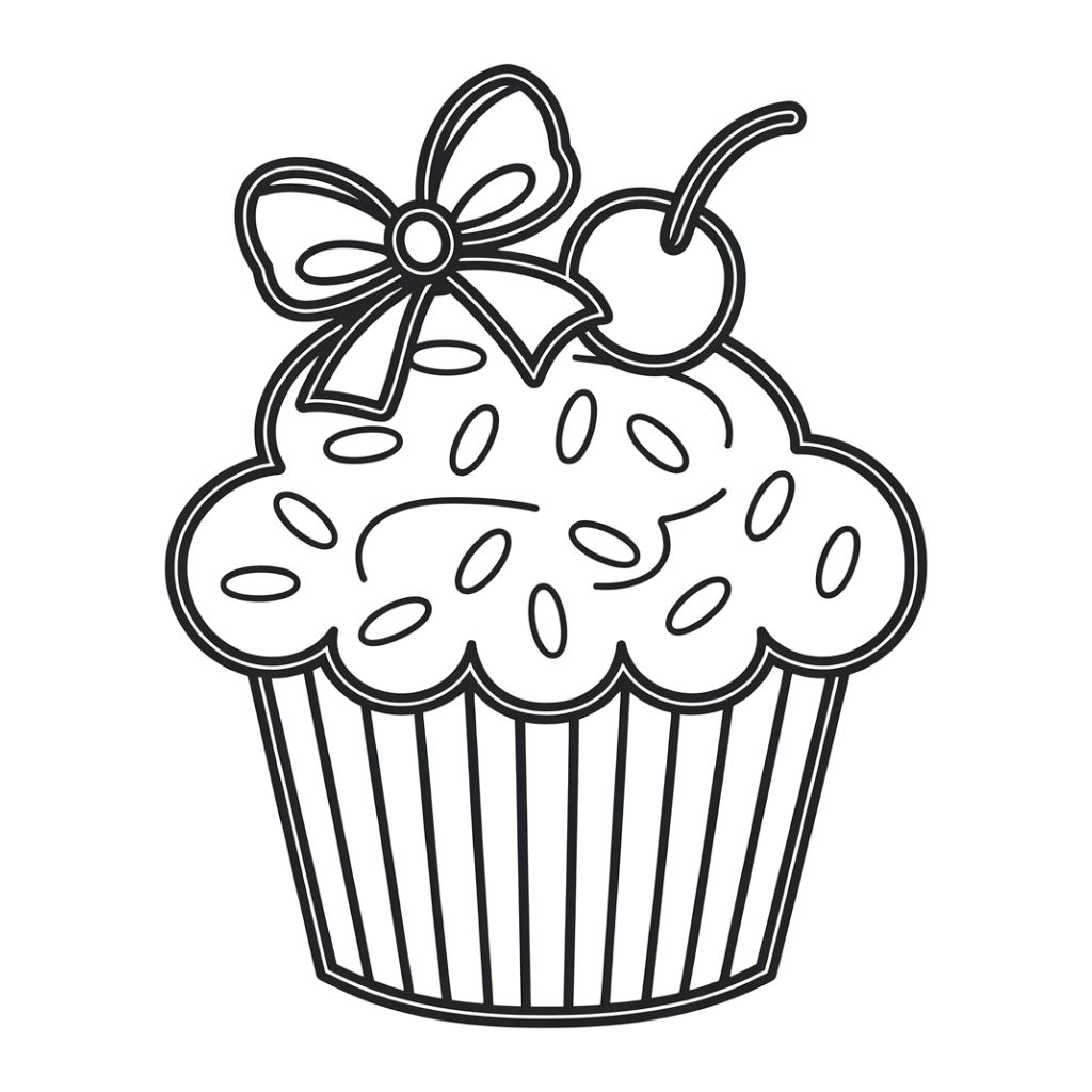 desenho cupcake para colorir