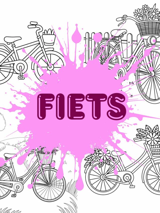 Fiets kleurplaat​