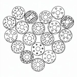 desenho rosquinha para colorir