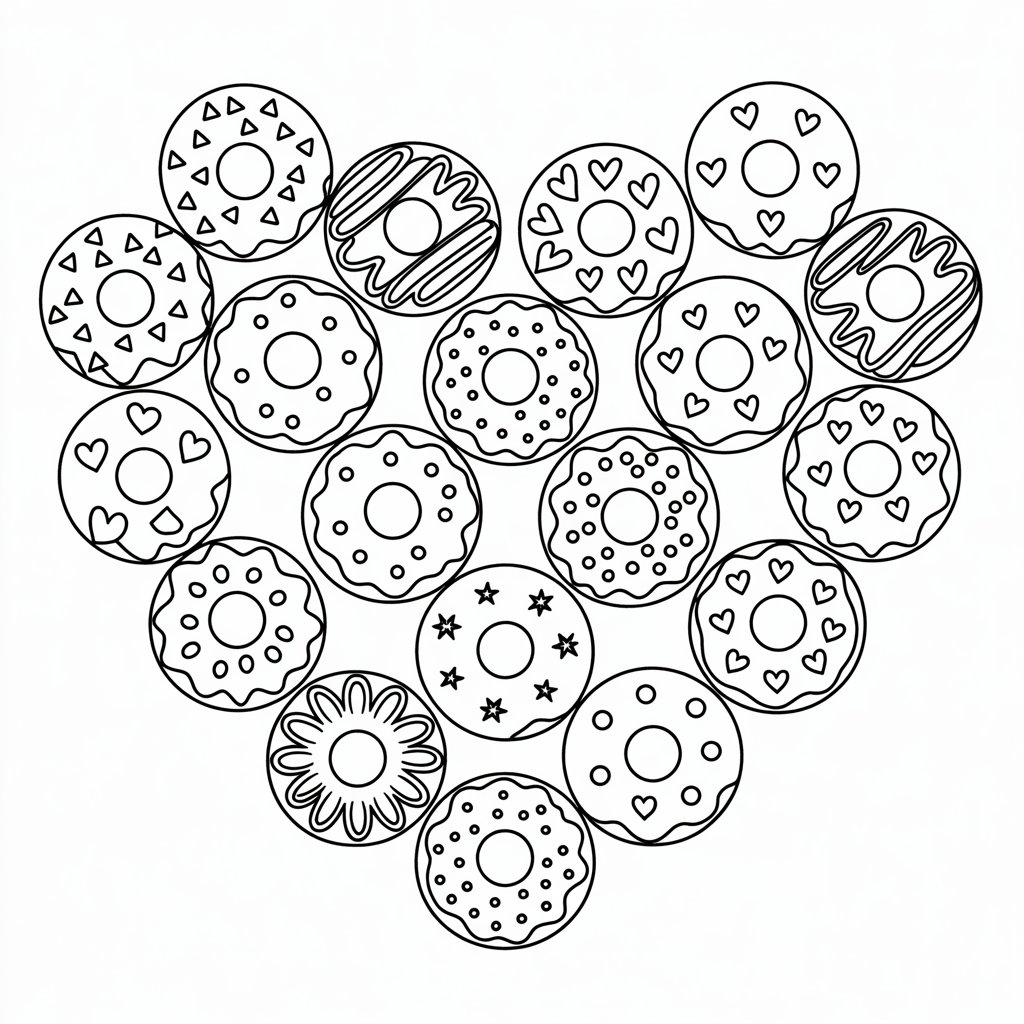 desenho rosquinha para colorir