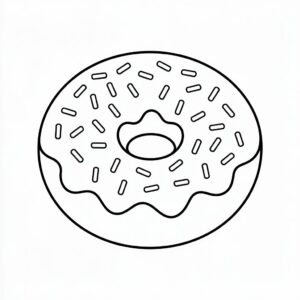 coloring pictures of donuts