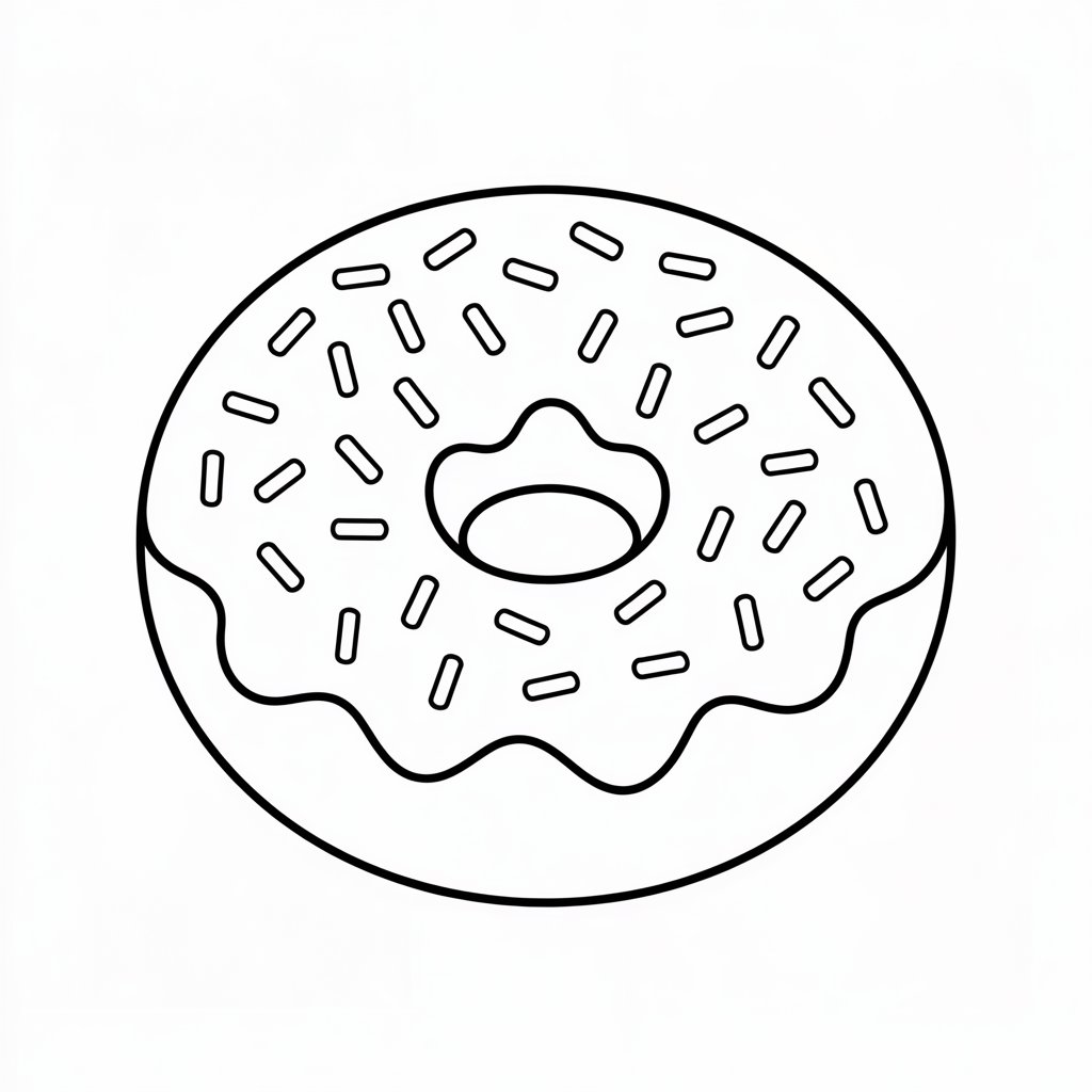 coloring pictures of donuts