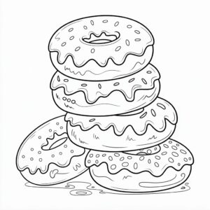 desenhos de rosquinhas para colorir