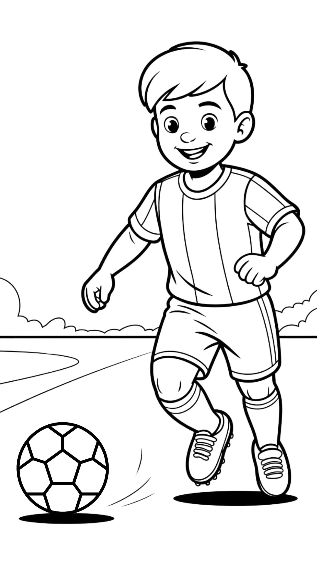 imagem de jogador de futebol para colorir