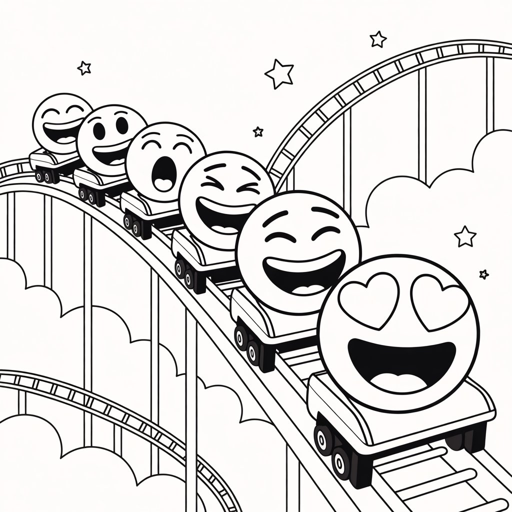 emoji para colorir e imprimir