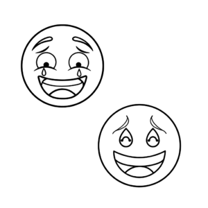 emojis emoções para colorir