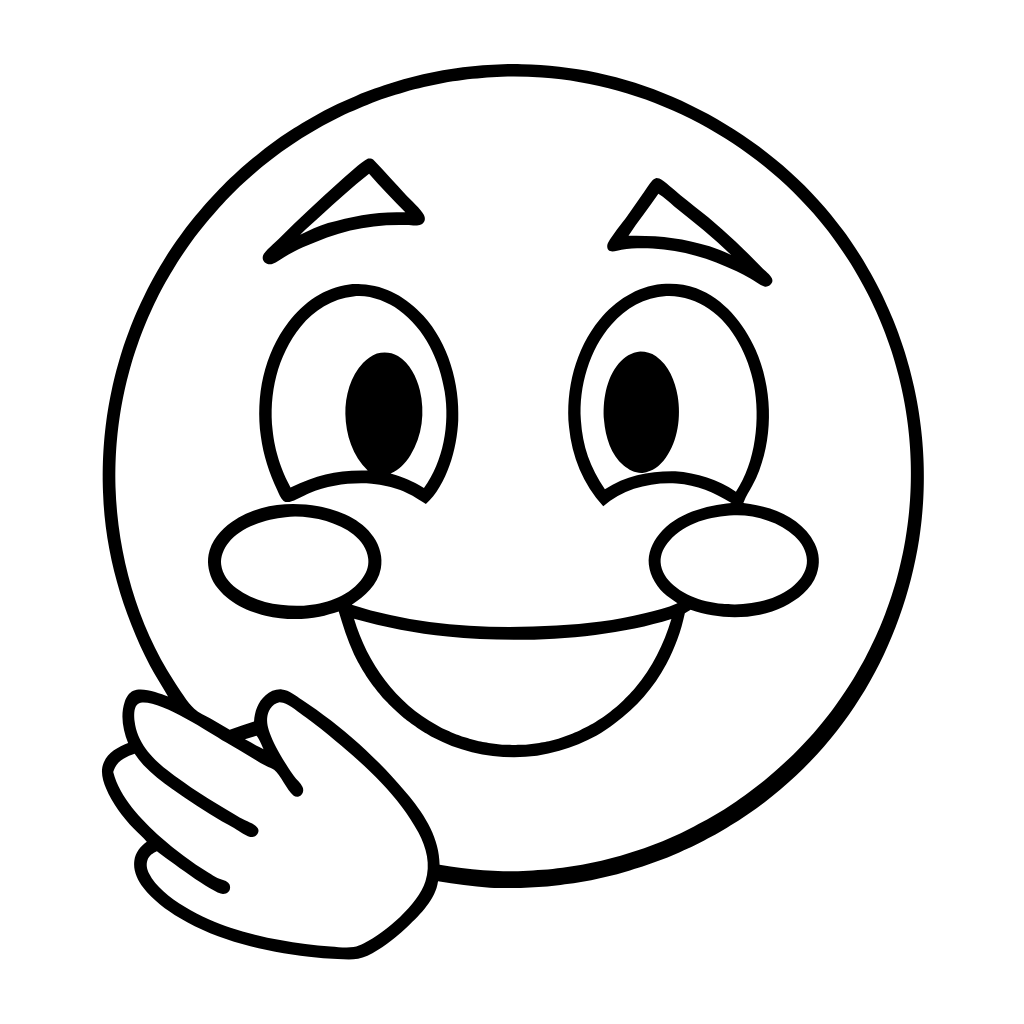 emoji para colorir feliz